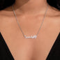 Dog Name Necklace | Personalized Dog Ears Necklace | Custom Pet Jewelry | Pet Name Necklace | Pet Memorial Gift, Gift for Her,Christmas Gift