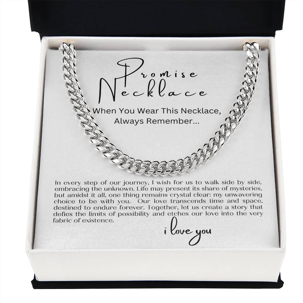 Promise Necklace - For my Man
