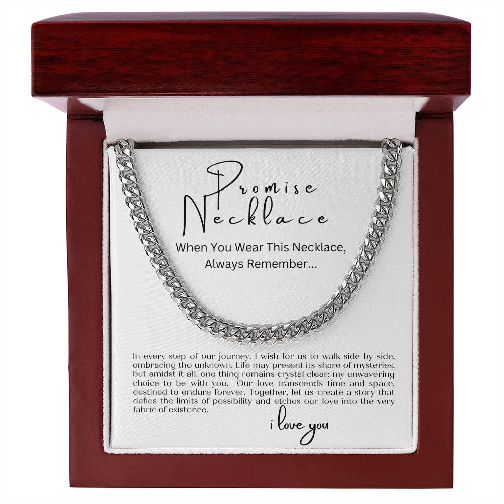Promise Necklace - For my Man