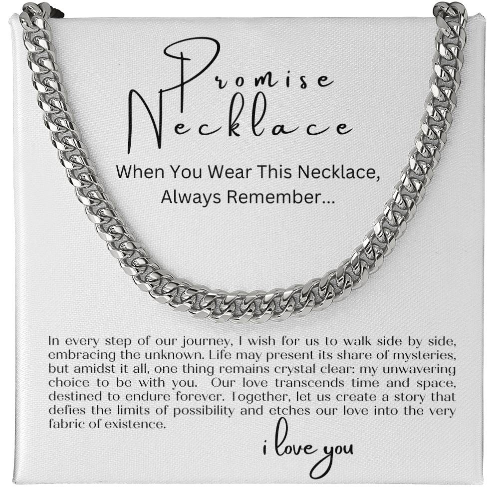 Promise Necklace - For my Man