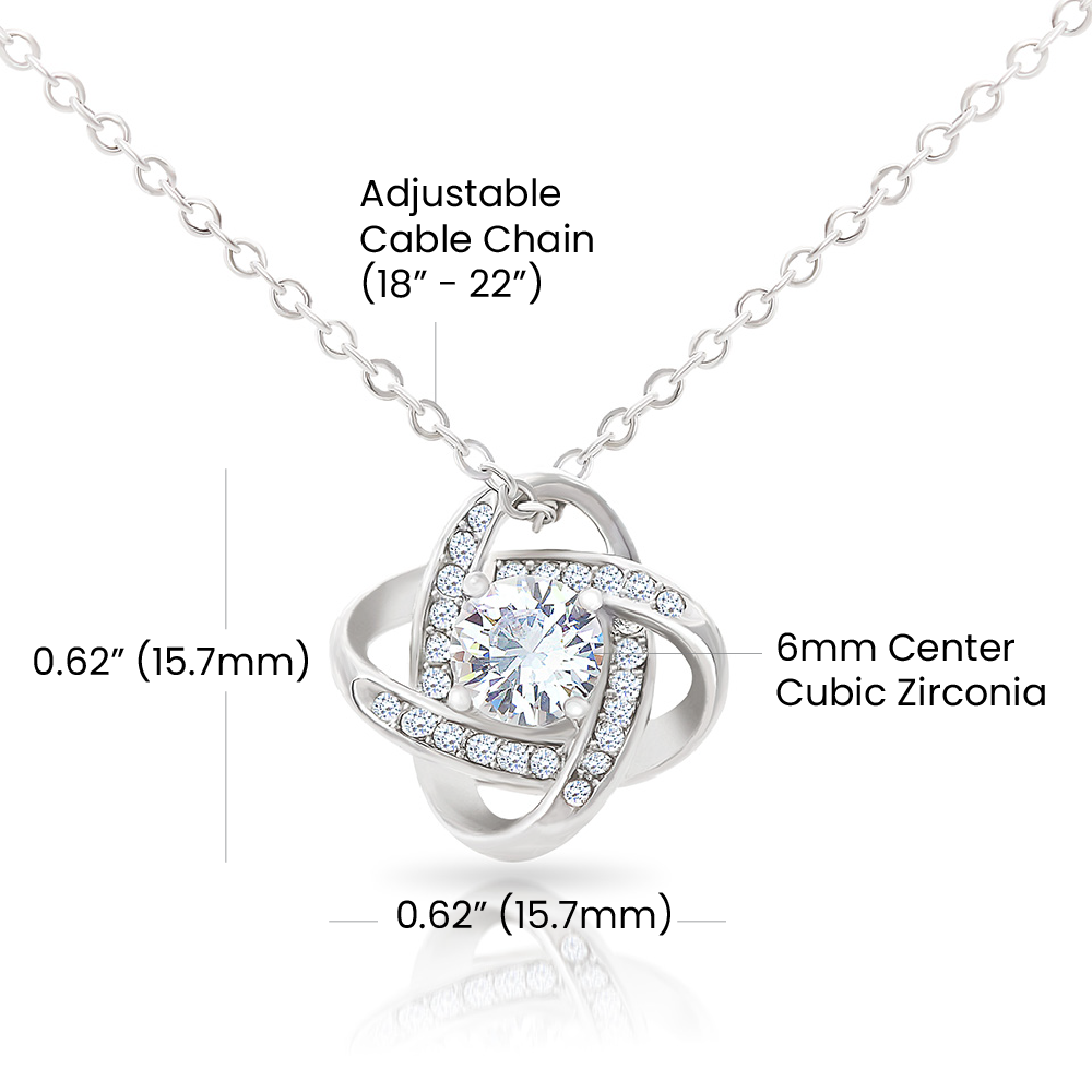 Apology Gift For Her | No Excuses, I'm Sorry | Love Knot Necklace