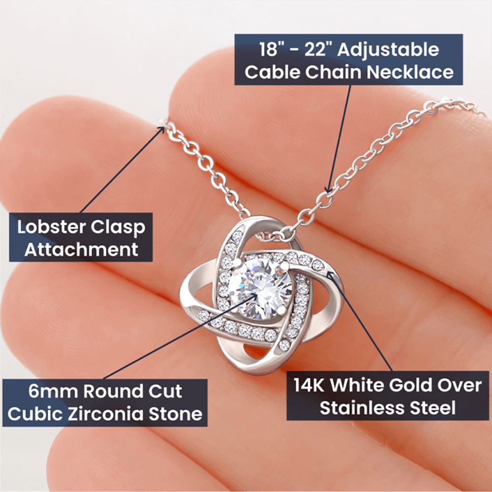 Apology Gift For Her | No Excuses, I'm Sorry | Love Knot Necklace