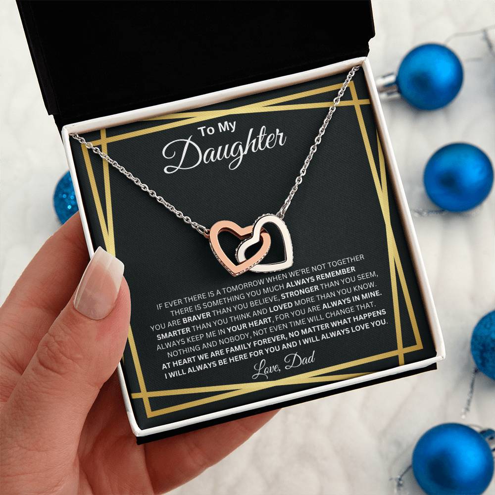 To My Daughter - Interlocking Hearts
