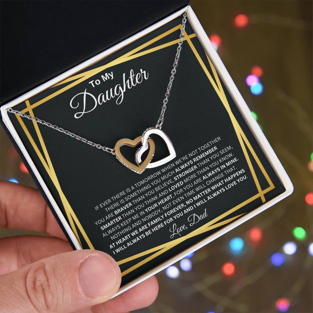 To My Daughter - Interlocking Hearts