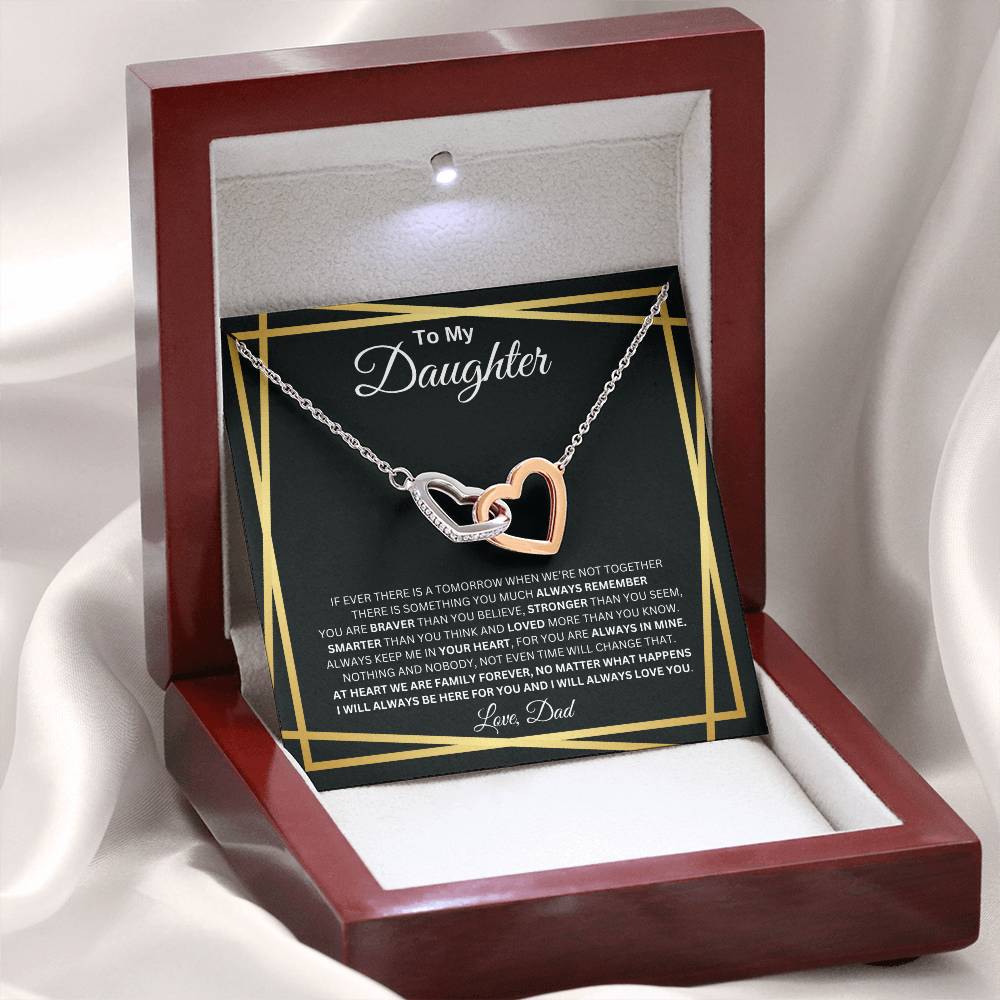 To My Daughter - Interlocking Hearts