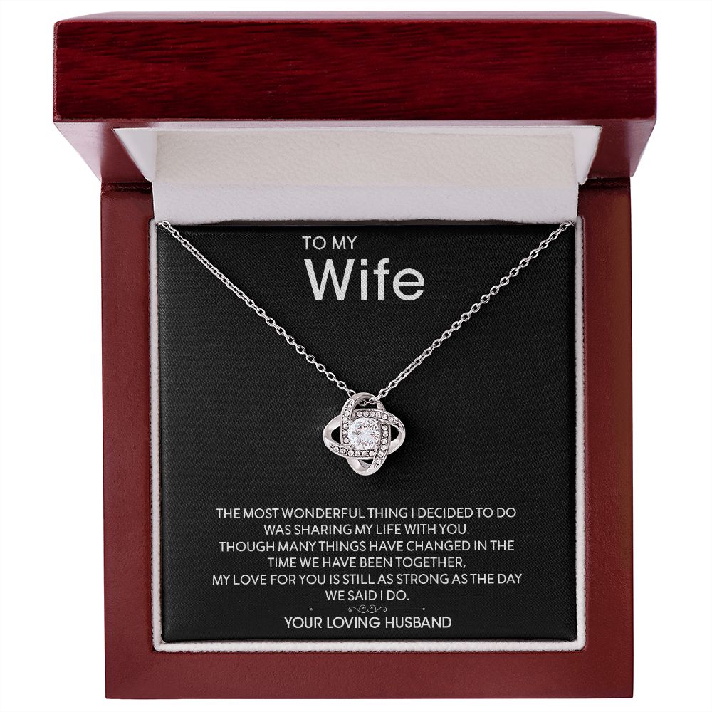 My Wife | You are my everything - Love Knot Necklace
